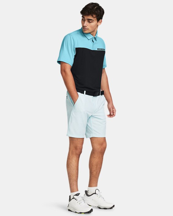 Men's UA Drive Printed Tapered Shorts, White, pdpMainDesktop image number 2